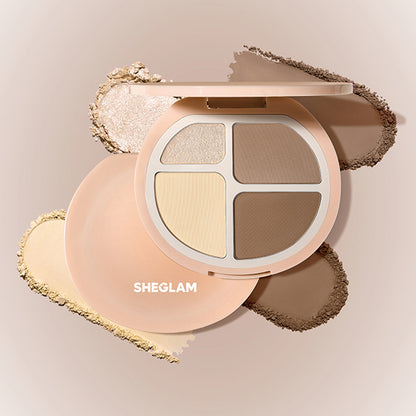 SHEGLAM Hyper Sclut Highlight & Contour Palette (Warm), 10g