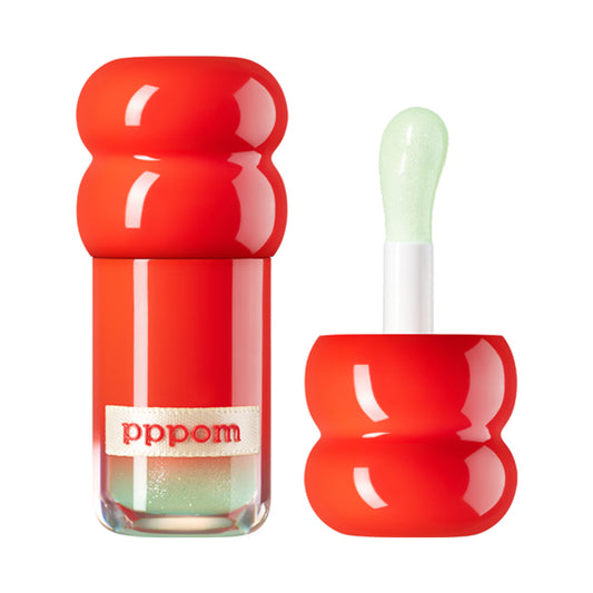pppom Plump Pop Gloss P12 Shine Green, 3.5ml (Fresh Apple)