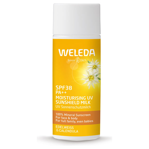 WELEDA Edelweiss UV Protect Milk Limited Edition, 90ml (Fresh Citrus)