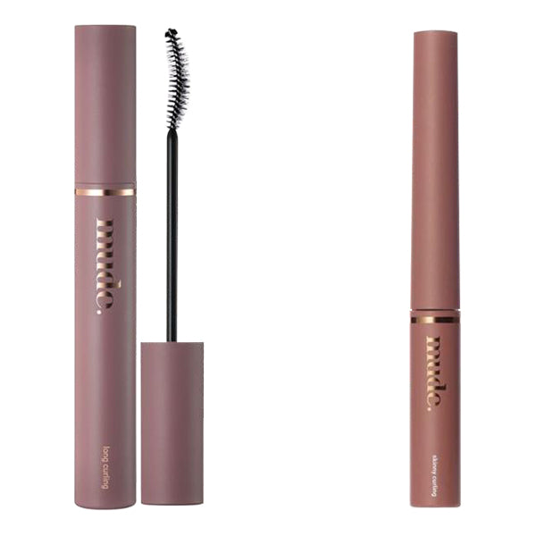 mude Long Lash Curling Mascara 01BL & Skinny Long Lash Curling Mascara 07DR