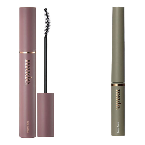 mude Long Lash Curling Mascara 01BL & Skinny Long Lash Curling Mascara 06DH