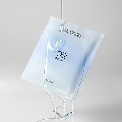 Genryo Kobo Azulen Soothing Collagen Gel Mask, 5 Sheets (42g)