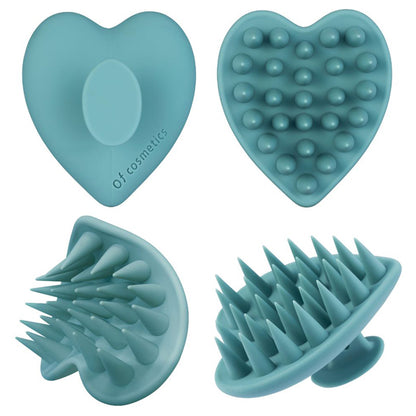 Of cosmetics Head Spa Brush Fit (Ash Green)