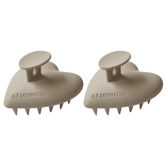 Of cosmetics Head Spa Brush Fit 2-Piece Set (Greige)