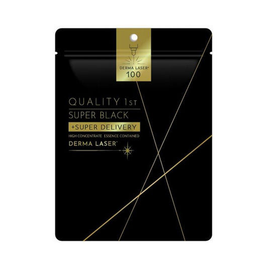 QUALITY 1ST Derma Laser Super Black VC100 Mask, 7 Sheets