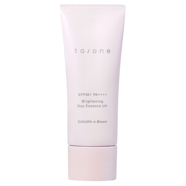 to/one Brightening Day Essence UV SPF50+ PA++++ (SAKURA in Bloom), 40g