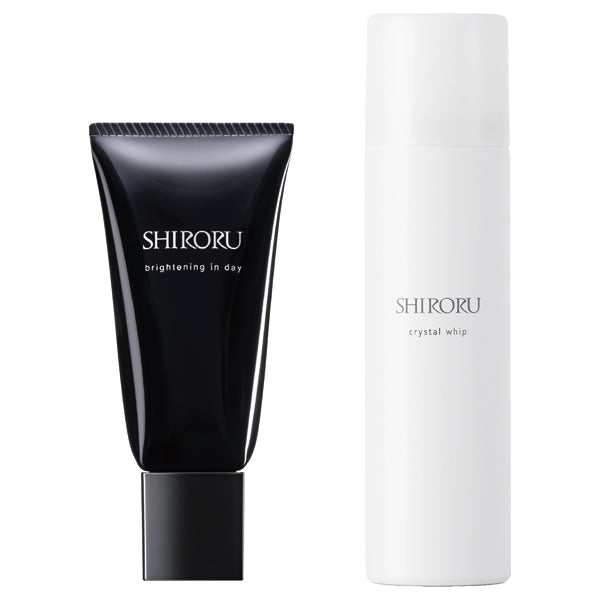 SHIRORU Brightening In Day + Crystal Whip Mini Set, 30g, 30g