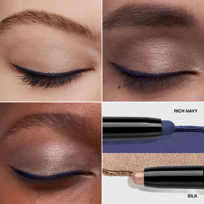 BOBBI BROWN Long-Wear Dual-Ended Cream Shadow Stick (Silk/Rich Navy)