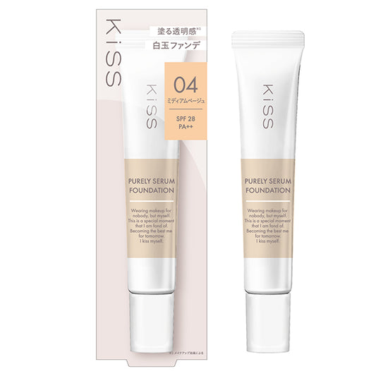 KiSS Purely Serum Foundation (04 Medium Beige), 24g