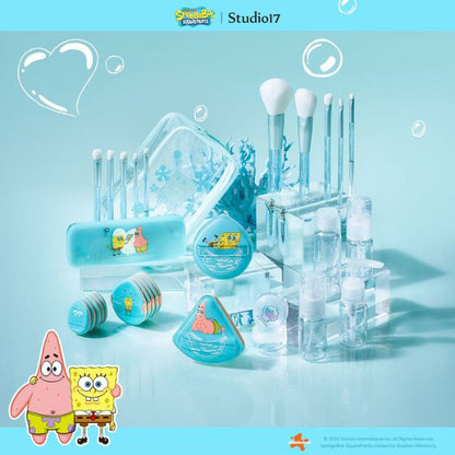 Studio17 SpongeBob Brush Finger Fit Puff, 5 Pack + Case