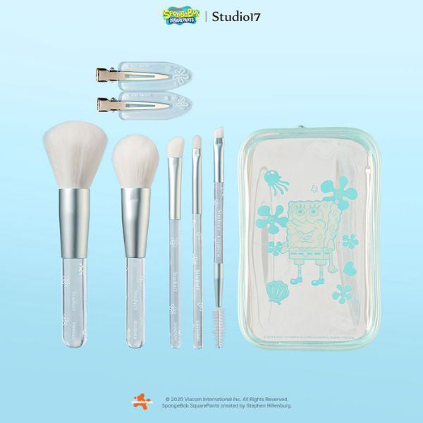 Studio17 SpongeBob Portable Makeup Brush Set, 1 Set