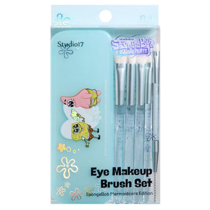 Studio17 SpongeBob Eye Makeup Brush Set, 5 Brushes + Pouch