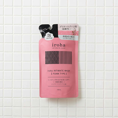 iroha INTIMATE CARE iroha Intimate Wash Foam Type Refill (Damask Rose & Geranium), 135ml