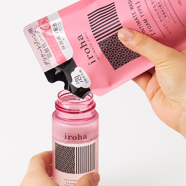 iroha INTIMATE CARE iroha Intimate Wash Foam Type Refill (Damask Rose & Geranium), 135ml