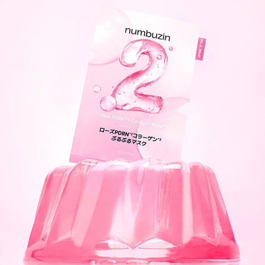 numbuzin Rose PDRN Collagen Plumping Mask 2, 4pcs