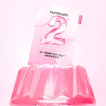 numbuzin Rose PDRN Collagen Plumping Mask 2, 1pc