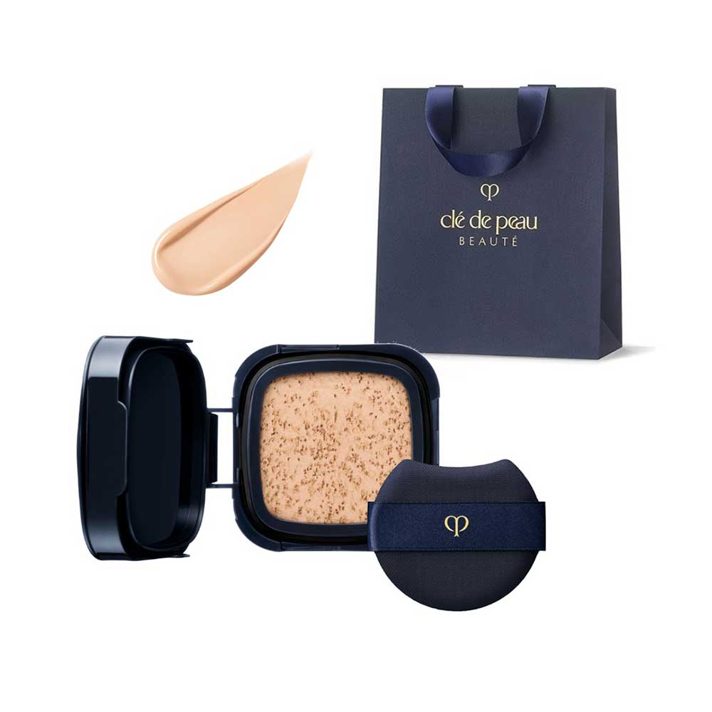 Cle de Peau Beaute Teint Cushion Éclat Lumineux Refill Set (Ochre 10), 15g