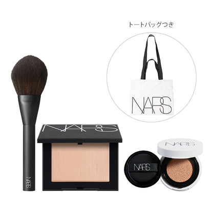 NARS Setting Powder & Brush 13 Kit with Mini Cushion 05555 Fog, 10g, 1 brush, 5g, 1pc