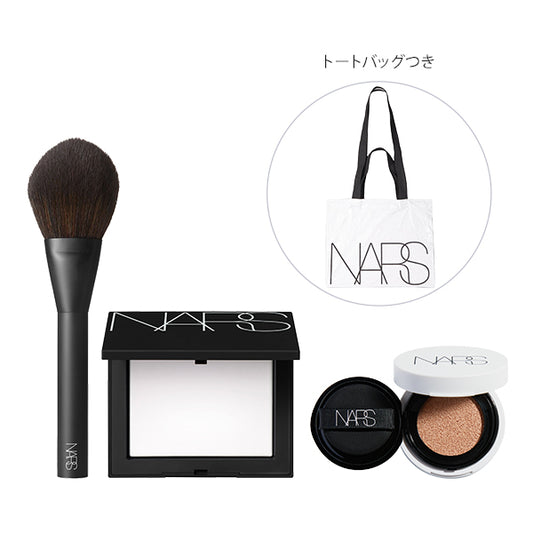NARS Setting Powder & Brush 13 Kit with Mini Cushion 5894 Crystal, 10g, 1 brush, 5g, 1pc
