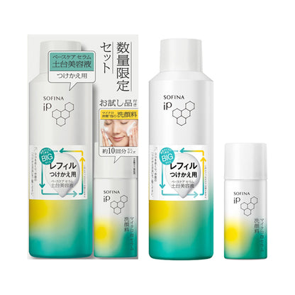 Sofina Base Care Serum Refill + Mini Foam Cleanser Set, 180g, 30g