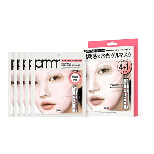 primera PDRN-NIA10 Serum Mega Shot Gel Mask 4+1 Set, 5 Sheets