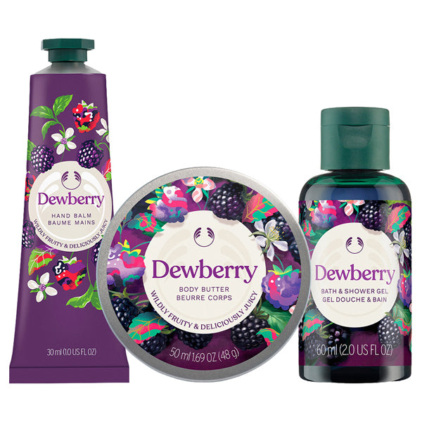 THE BODY SHOP Limited Edition Mini Body Care Box (Dewberry), 60ml + 50ml + 30ml