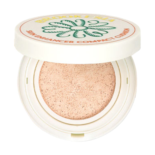 BROOKESIA Skin Enhancer Compact Cushion Glow (03 Deep Beige), 12g