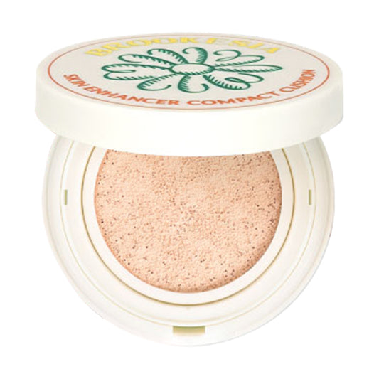 BROOKESIA Skin Enhancer Compact Cushion Glow (01 Pale Peach), 12g