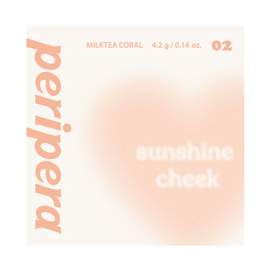 PERIPERA Pure Blushed Sunshine Cheek (02 Milktea Coral), 4.2g