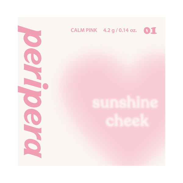 PERIPERA Pure Blushed Sunshine Cheek (01 Calm Pink), 4.2g