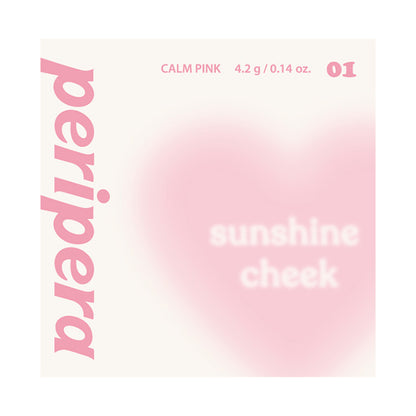 PERIPERA Pure Blushed Sunshine Cheek (01 Calm Pink), 4.2g
