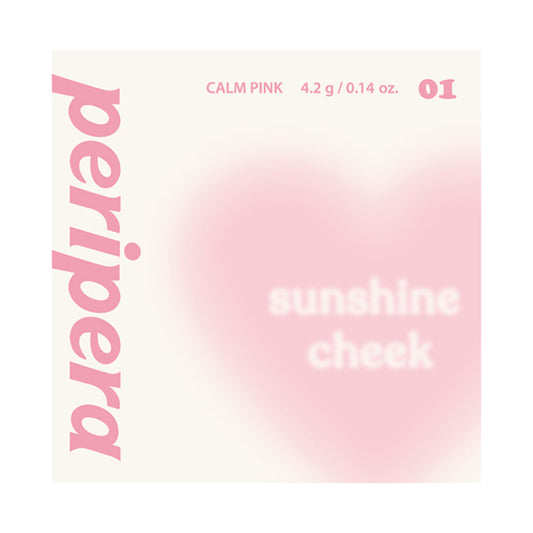 PERIPERA Pure Blushed Sunshine Cheek (01 Calm Pink), 4.2g