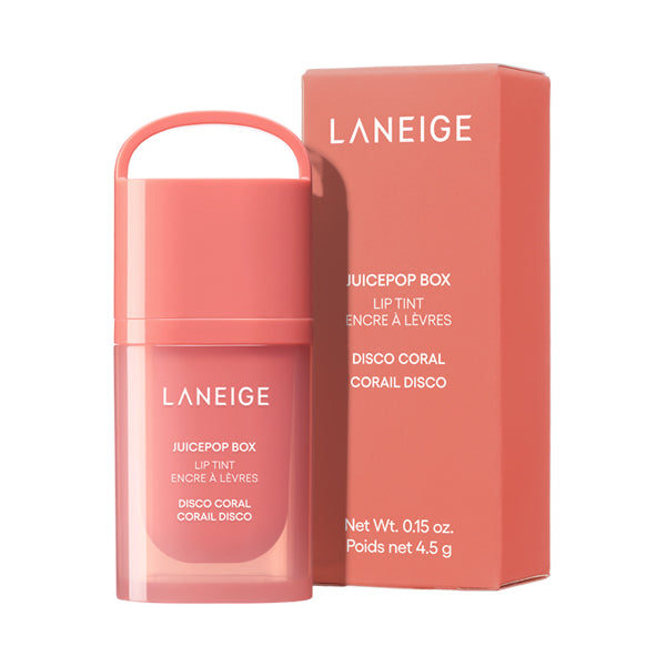 LANEIGE Juice Pop Box Lip Tint (Disco Coral), 4.5g