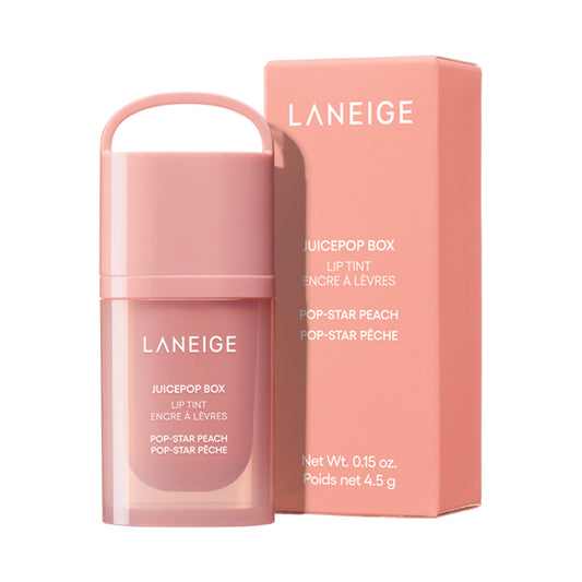 LANEIGE Juice Pop Box Lip Tint (Pop Star Peach), 4.5g