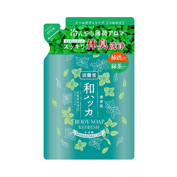 Junsuhada Japanese Mint Cool Body Soap Refill, 380ml