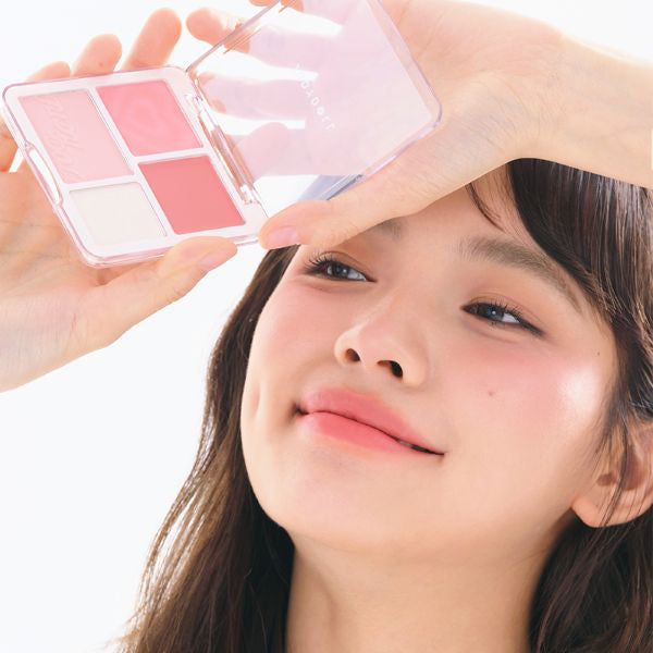 JUDYDOLL Wagamama Cheek Highlighter (02 Ama-gao Peach), 9g
