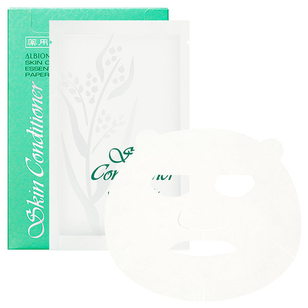 ALBION Medicated Skin Conditioner Essential Paper Mask N (8 Sheets), 14ml × 8