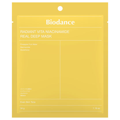 Biodance Radiant Vita Niacinamide Real Deep Mask, 34g