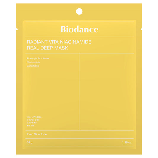 Biodance Radiant Vita Niacinamide Real Deep Mask, 34g