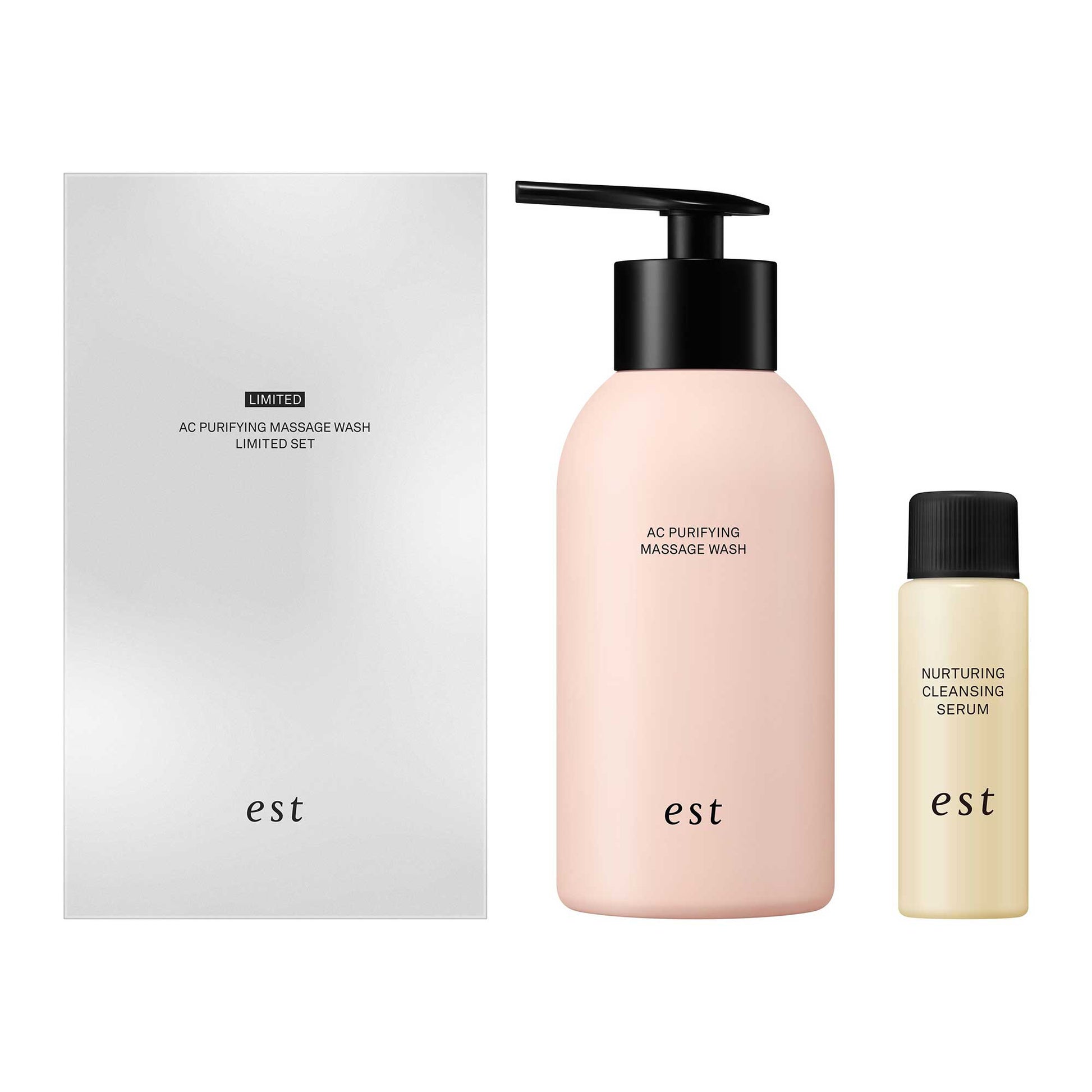 est AC Purify Massage Wash Limited Set, 170g, 30ml