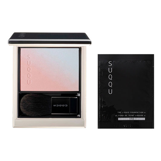 SUQQU Blurring Color Blush 08 Sukinagame (08 Sukinagame Innocent Coral x Light Blue)