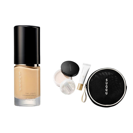 SUQQU Summer Foundation Kit (The Liquid Foundation e 115 / Sheer Loose Powder e Mini)