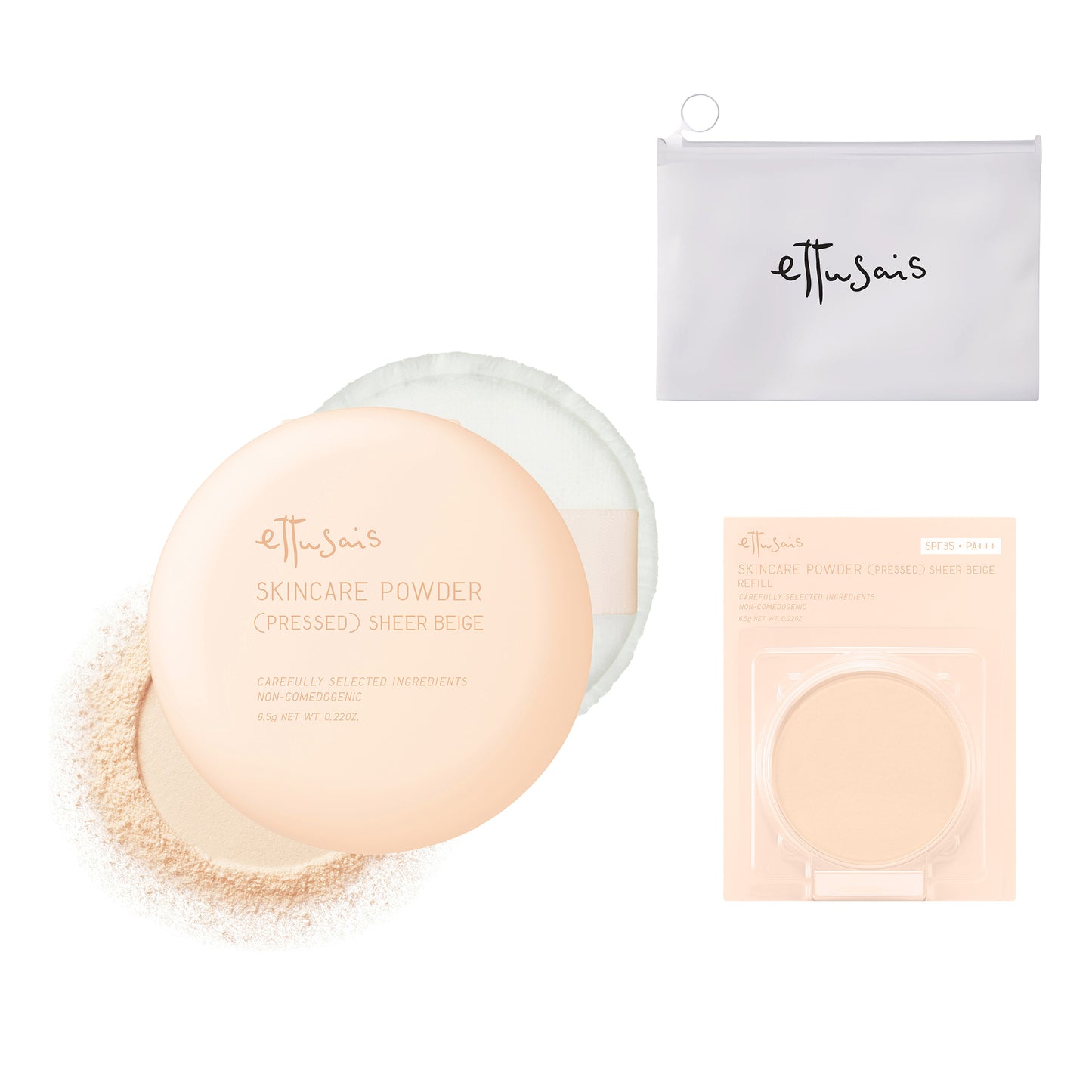 ETTUSAIS @cosme SHOPPING Limited Ettusais Skincare Powder Pressed Sheer Beige Set