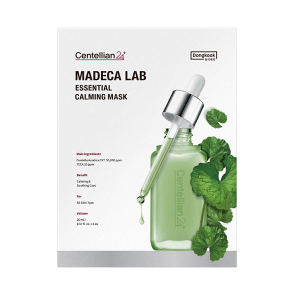 Centellian24 Madeca Lab Essential Soothing Mask, 20ml ×6
