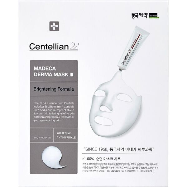 Centellian24 Madeca Derma Mask 3 Brightening Formula, 23ml ×10