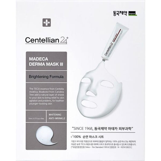 Centellian24 Madeca Derma Mask 3 Brightening Formula, 23ml ×10