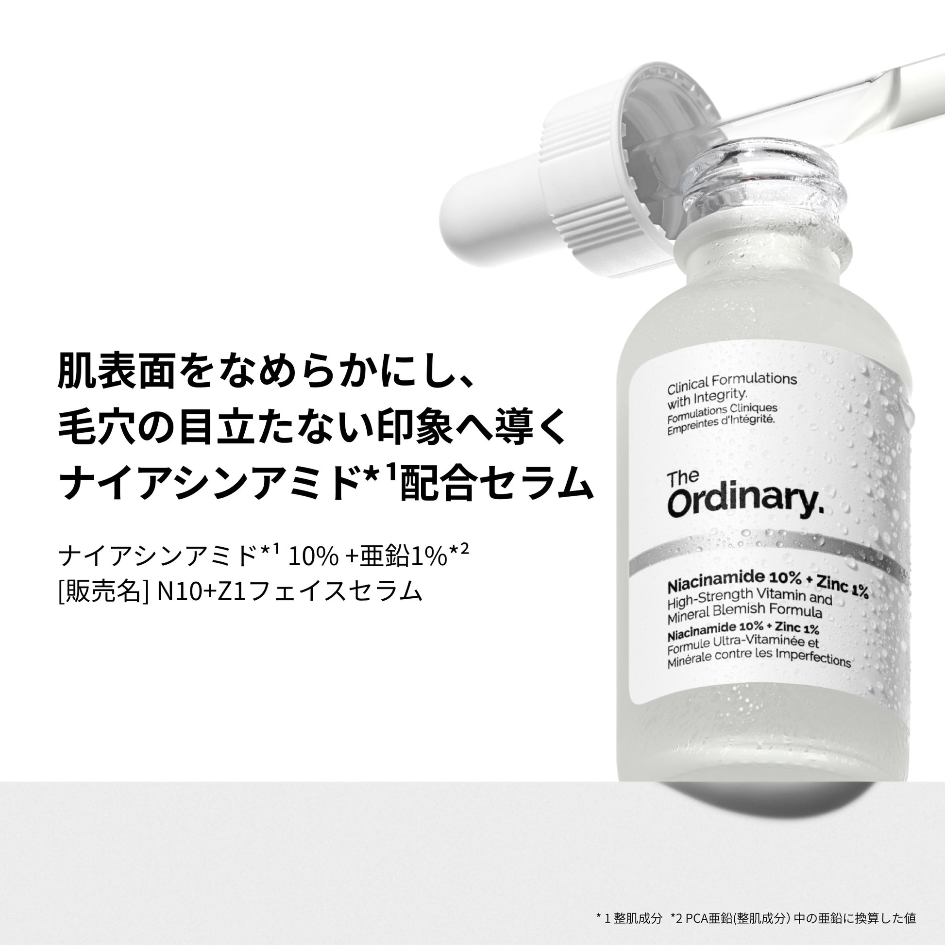The Ordinary Niacinamide 10% + Zinc 1% (N10+Z1 Face Serum) Aging Care Set, 60ml