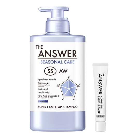 THE ANSWER Seasonal Care Super Lamellar Shampoo Pump Set, 400ml