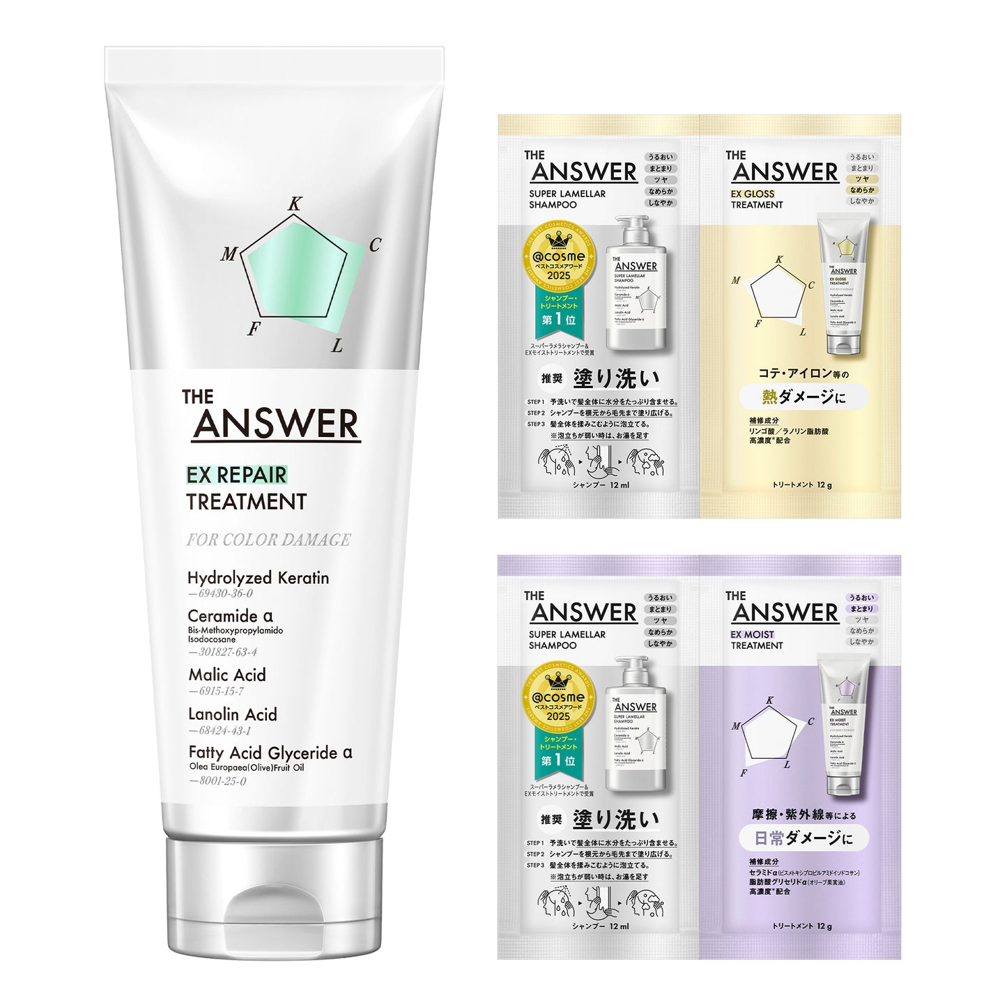 THE ANSWER Color Treatment Set, 220g