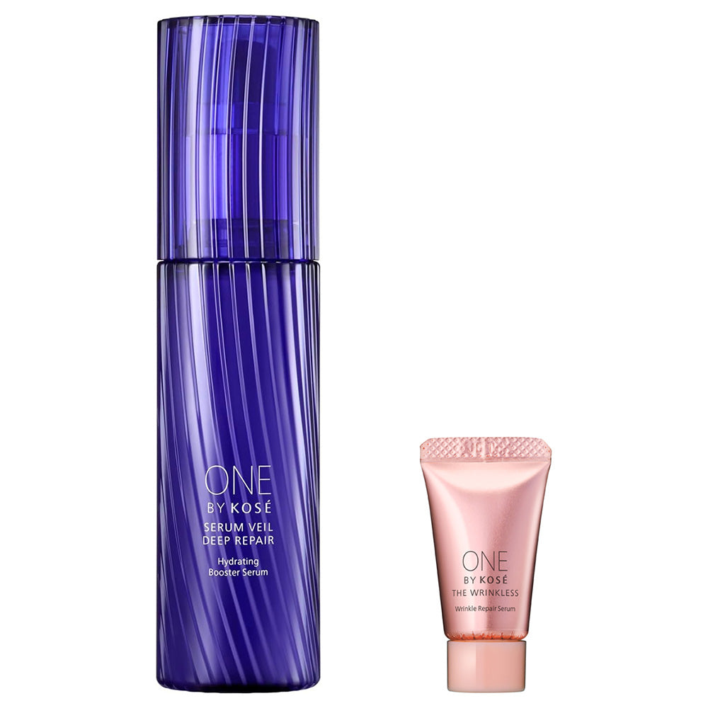 ONE BY KOSE Serum Veil Deep Repair Regular Size Trial Set, 60ml